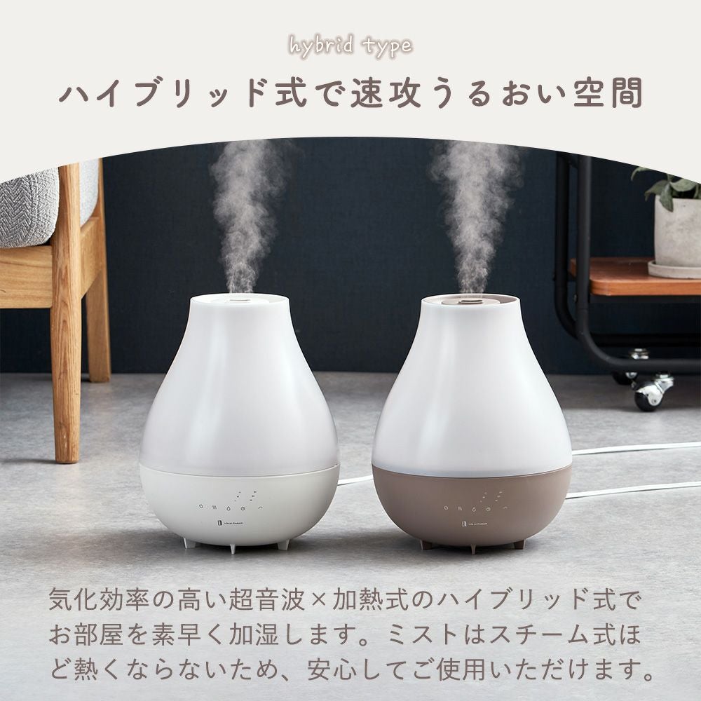 抗菌上部給水ハイブリッド式加湿器 LuLuPure hybrid LCAHF017