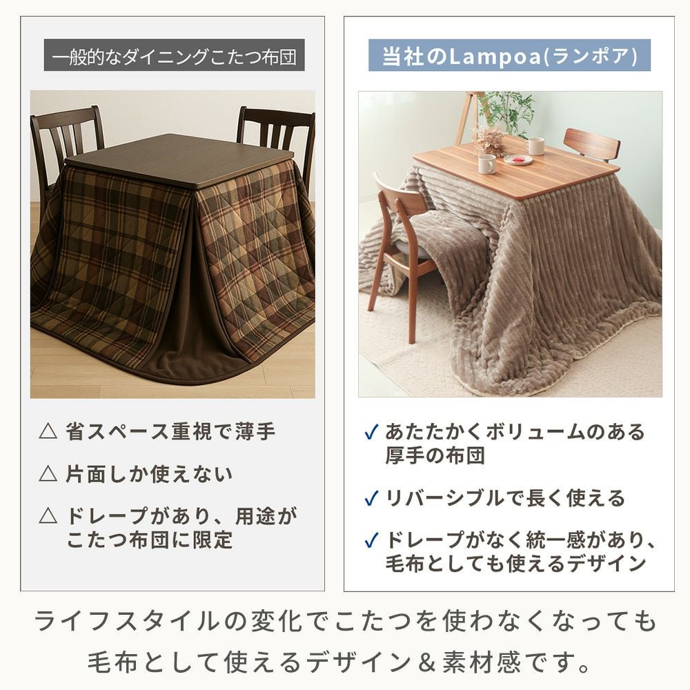 リバーシブルこたつ掛け布団 Lampoa ランポア ヤマソロ | ヤマソロ公式