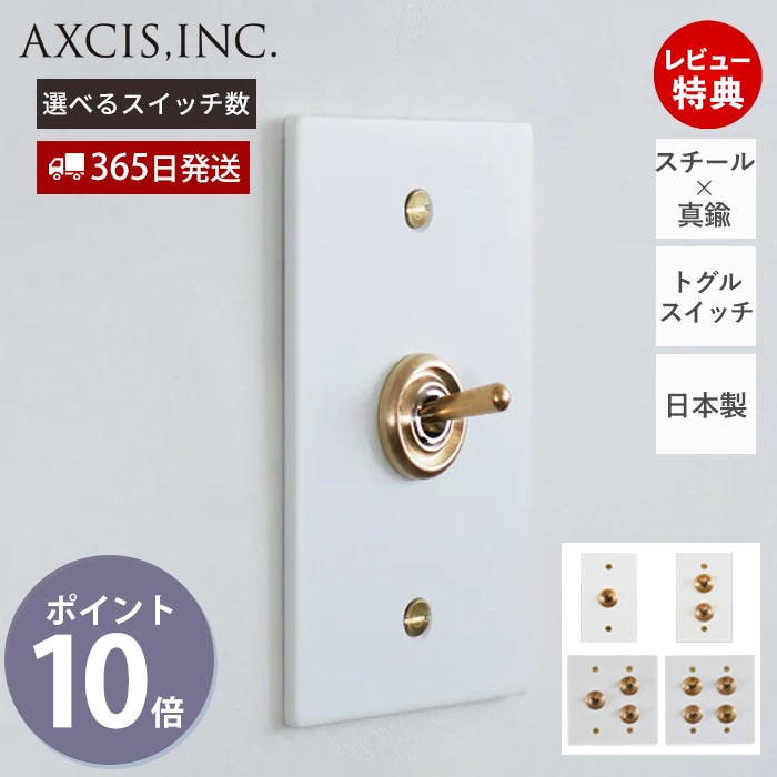 ホワイトスチールプレート スイッチ アクシス（AXCIS） | ヤマソロ公式