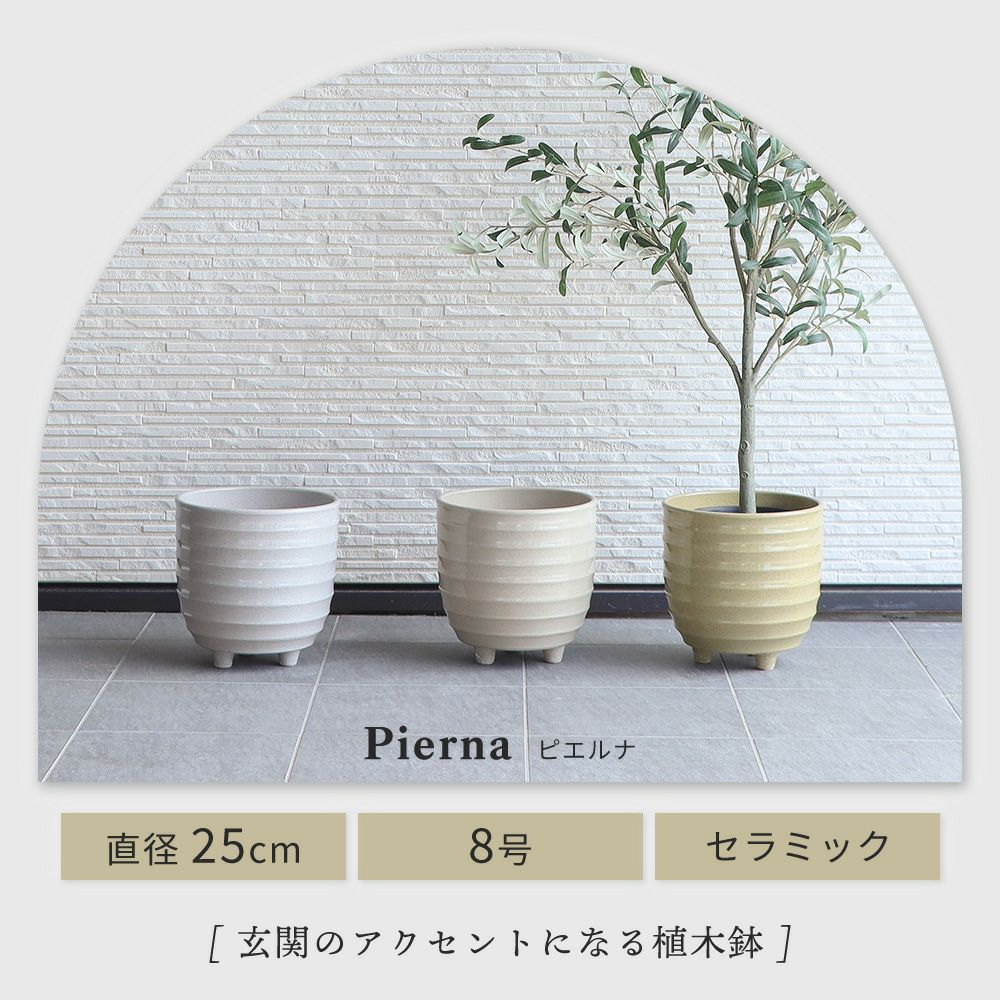 植木鉢 25cm 8号 Pierna ピエルナ ヤマソロ | ヤマソロ公式