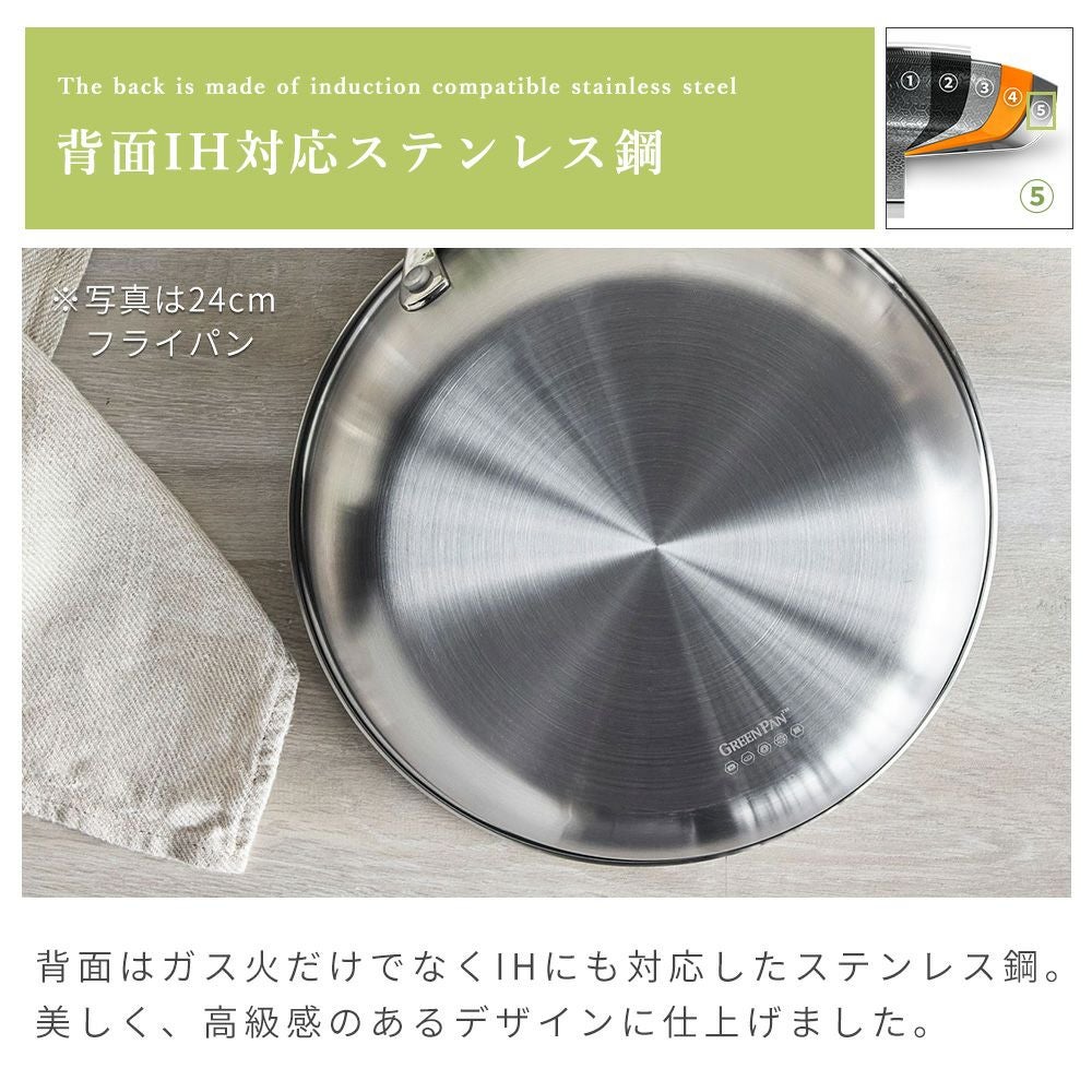 グリーンパン エーペックス ウォックパン 28cm | ヤマソロ公式
