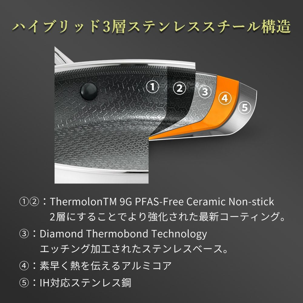 セーブル　キャセロール グリーンパン エーペックス キャセロール 20cm ガラス蓋付き