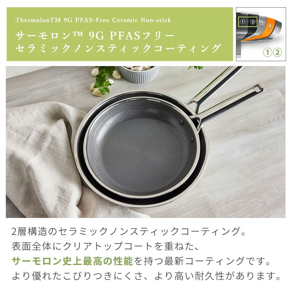 グリーンパン エーペックスフライパン 20cm 24cm 26cm 28cm | ヤマソロ公式