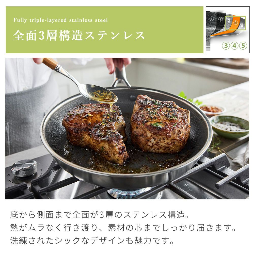 グリーンパン エーペックスフライパン 20cm 24cm 26cm 28cm | ヤマソロ公式