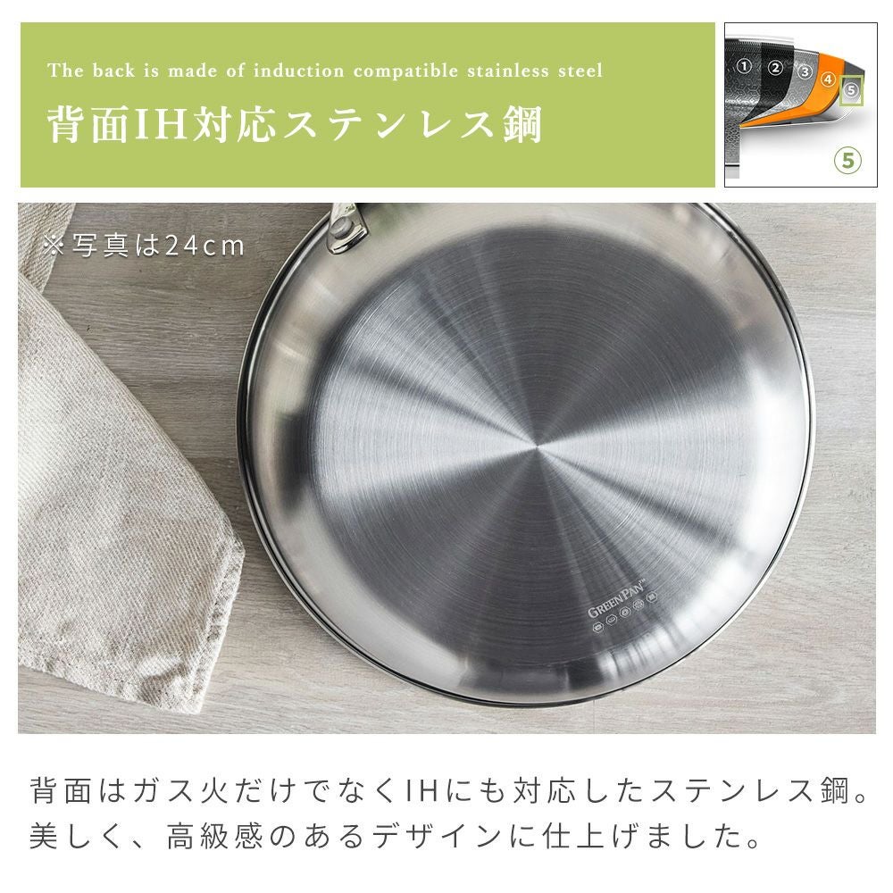 グリーンパン エーペックスフライパン 20cm 24cm 26cm 28cm | ヤマソロ公式