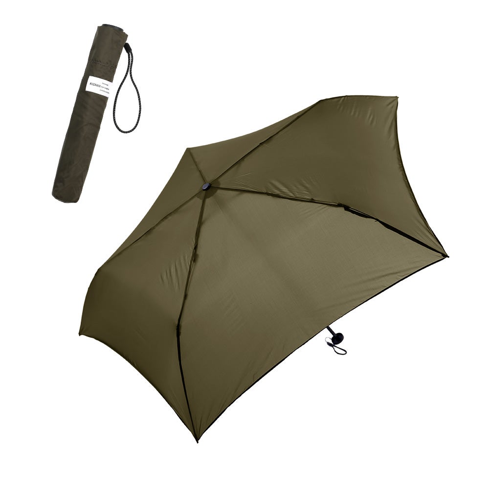 micao やわらかな雨 ジクレー 超軽量カーボン 雨傘 折りたたみ 親骨50cm U.Light～pocket～ KIZAWA