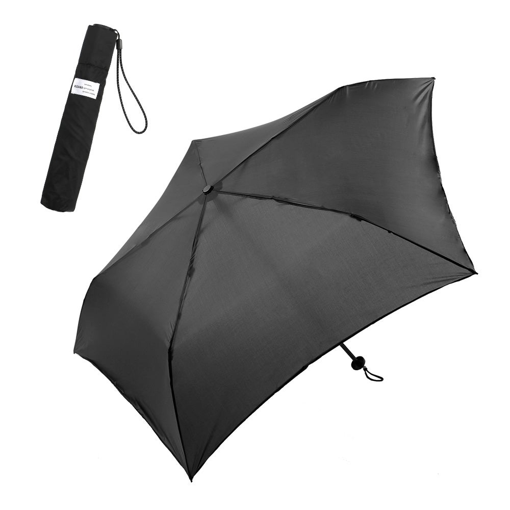 超軽量カーボン 雨傘 折りたたみ 親骨55cm U.Light～pocket+ raku