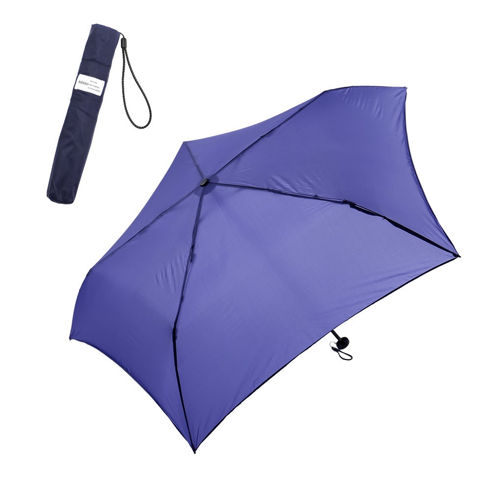 超軽量カーボン 雨傘 折りたたみ 親骨55cm U.Light～pocket+ raku