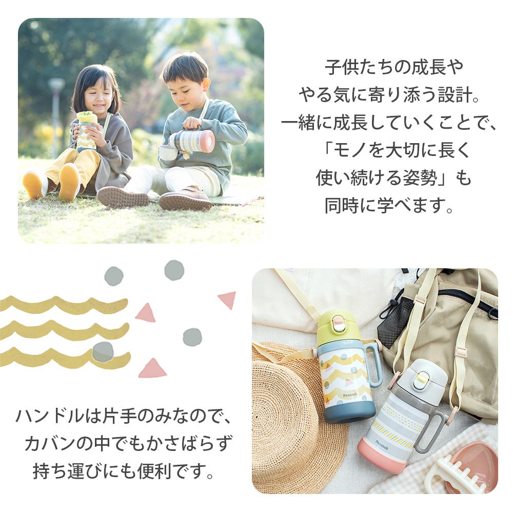2WAYボトル （ダイレクト コップ） 水筒 ピーコック peacock ASN-W50