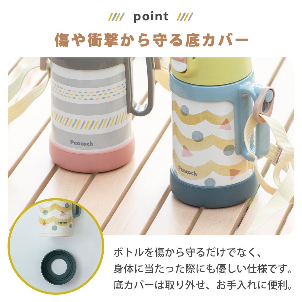 2WAYボトル （ダイレクト コップ） 水筒 ピーコック peacock ASN-W50