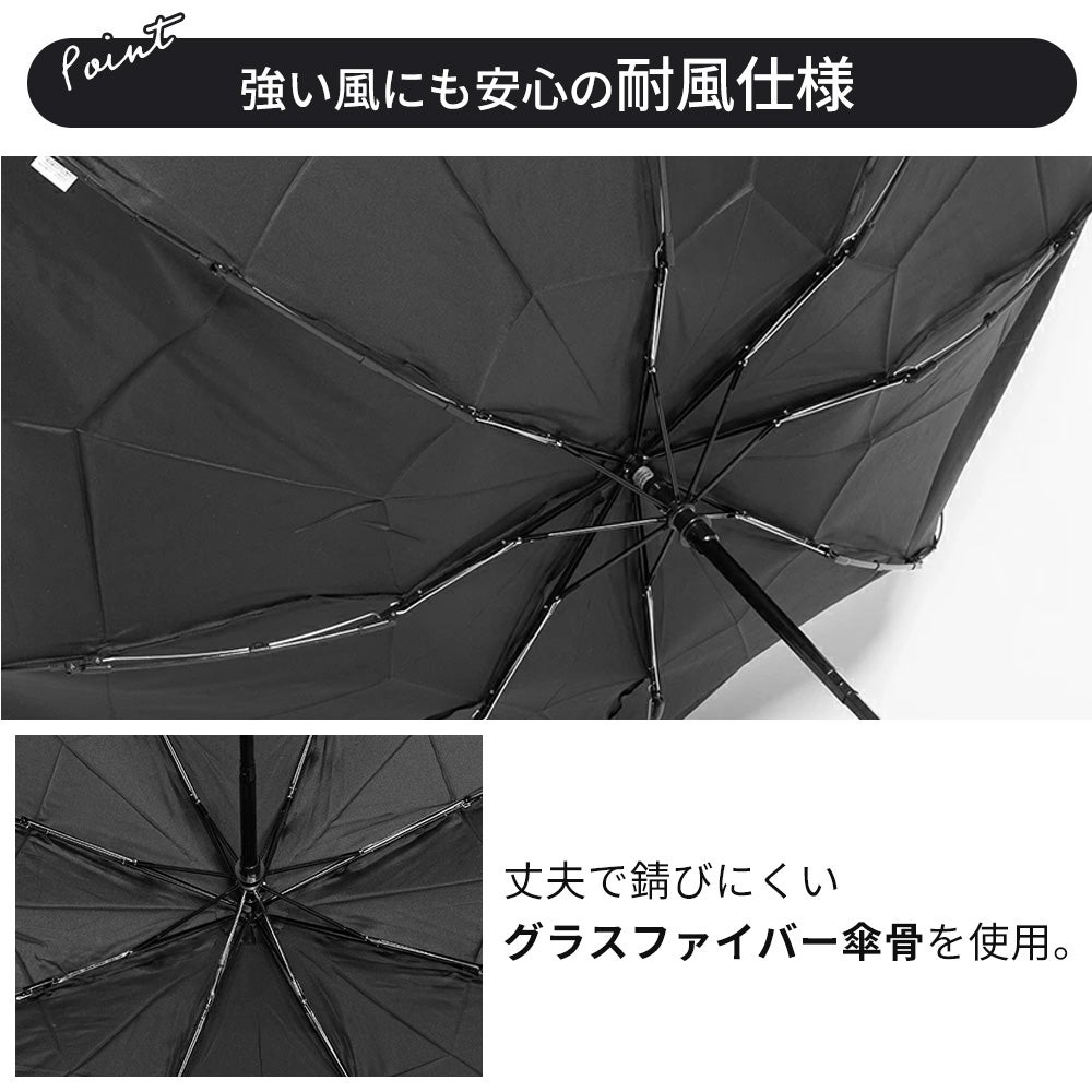 畳みやすい 自動開閉 雨傘 折りたたみ 大きい 8本骨 Selfold～lupo