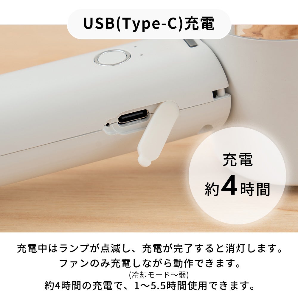 LCAF034 ペルチェ冷却機能ハンディファン カラビナ付 | ヤマソロ公式