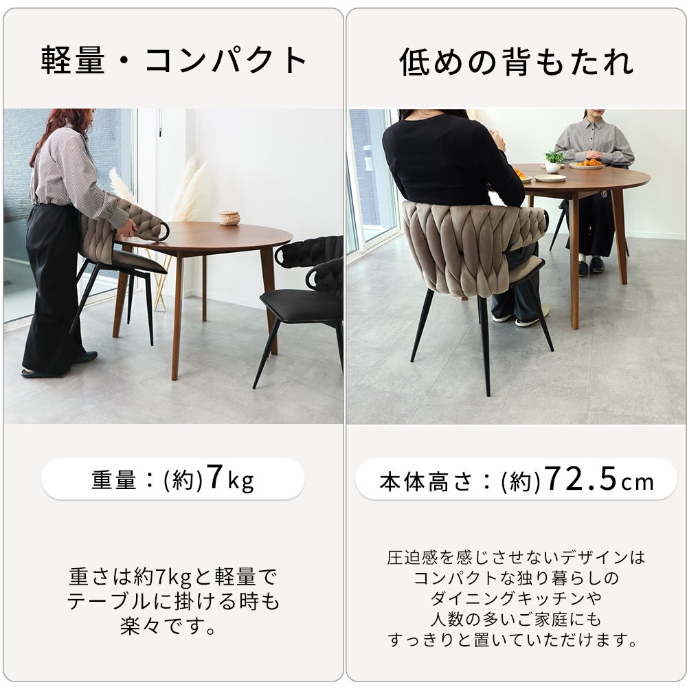 10%クーポン6/30まで]ダイニングチェア Tissage (ティサージュ) 1脚 2