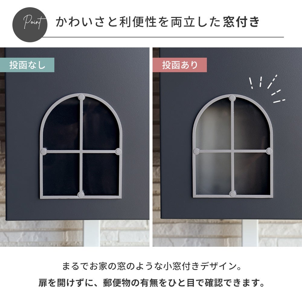 10%クーポン6/30まで]壁掛けポスト Tegnaro テニャーロ+2本脚スタンド