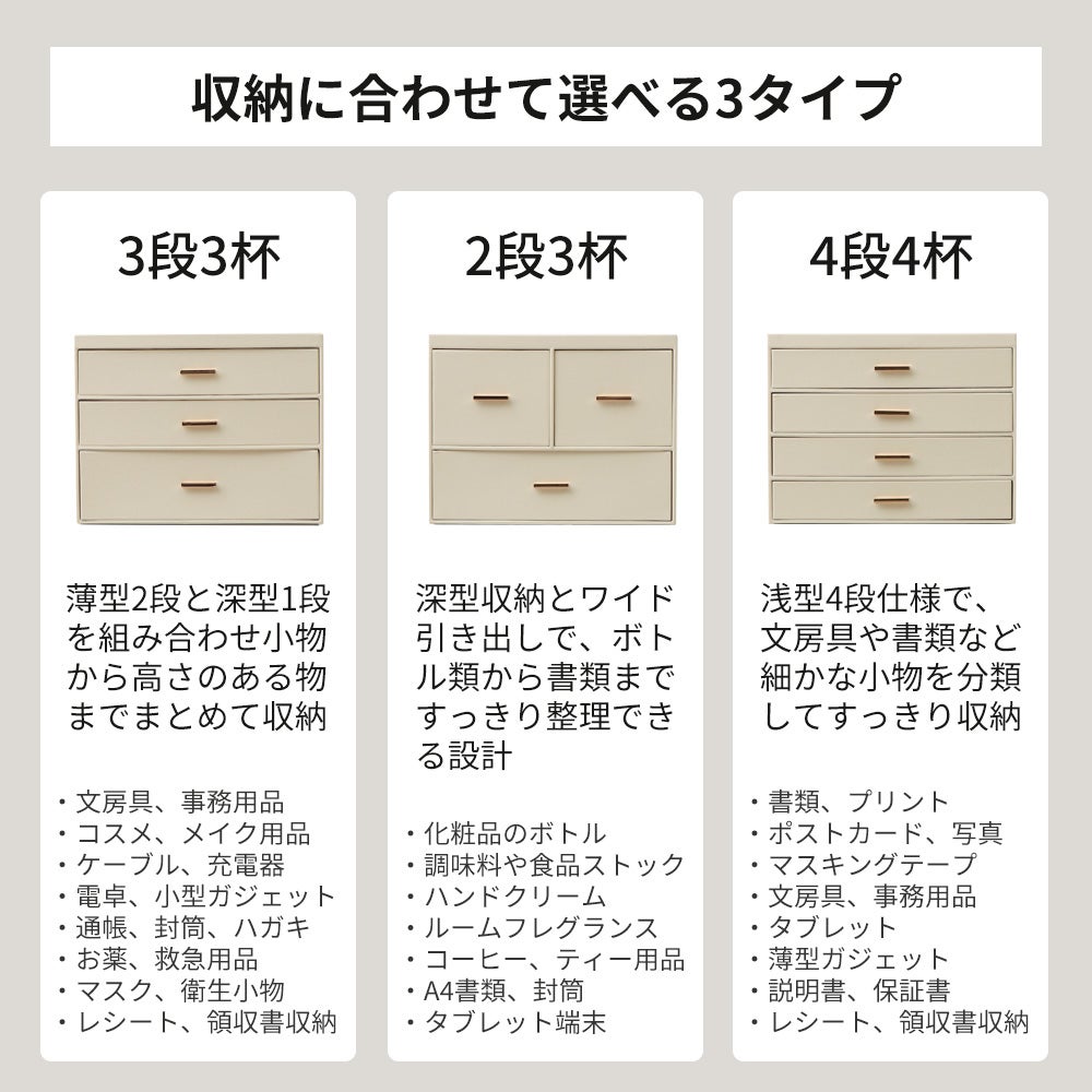 小物収納チェスト オルディア Ordia 3段3杯 2段3杯 4段4杯 ヤマソロ
